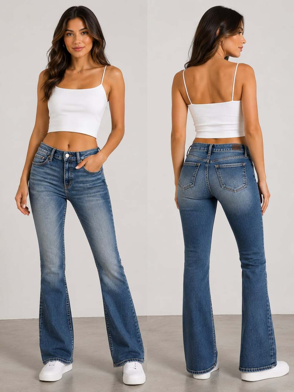 BKE Stella Mid-Rise Slim Fit Tailored Bootcut Jeans
M93